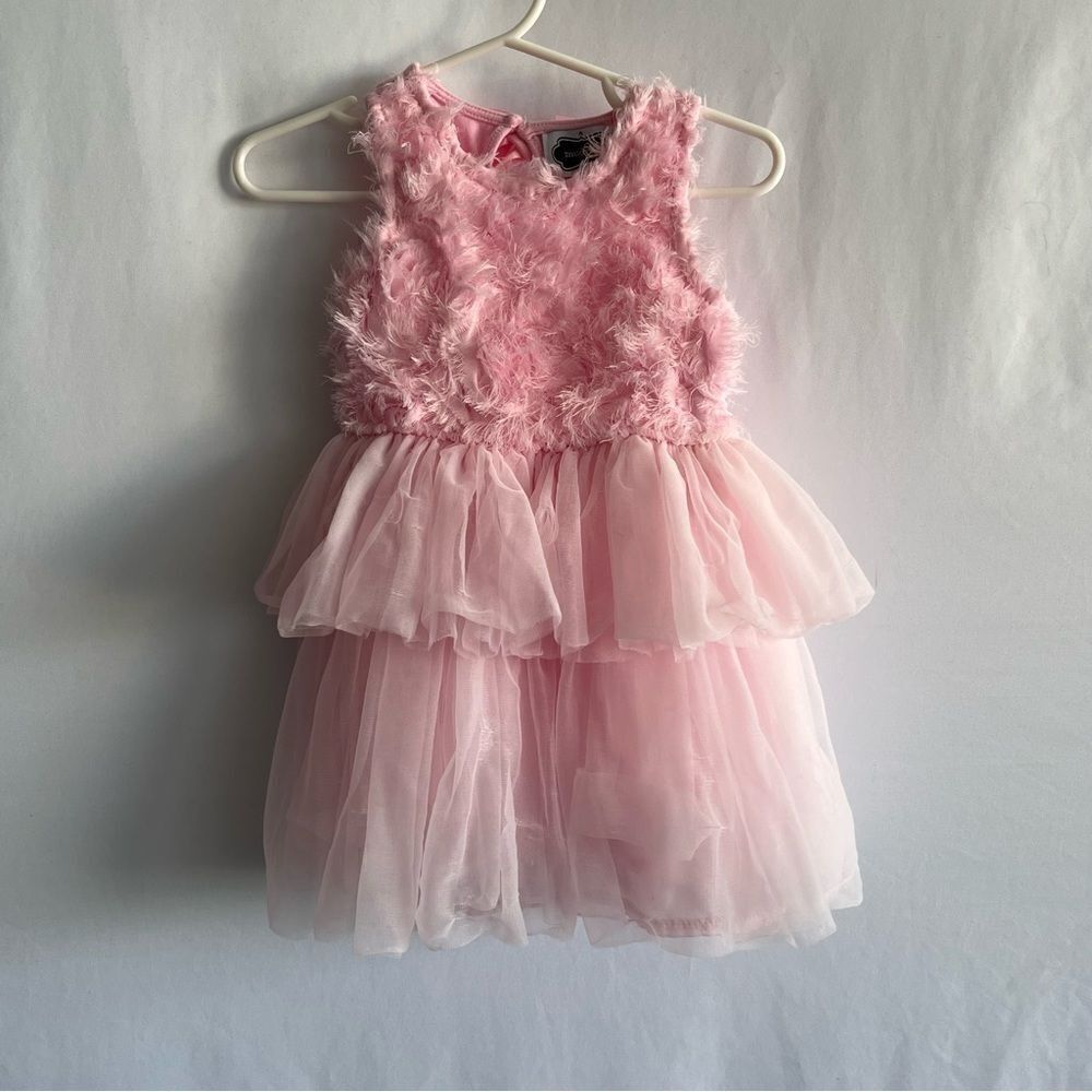 MudPie Pink Ruffle Tutu Dress - Picture 2 of 8